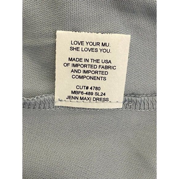 Show Me Your MuMu Women’s Blue Jenn Maxi Sleeveless Fitted‎ Dress SZ XXS - Picture 9 of 10